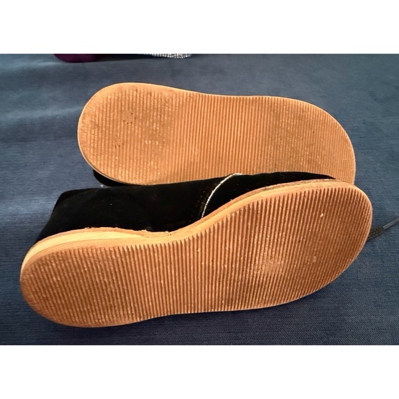 Mon Petit‎ Boutique Black Suede Kids Booties Size 7 - Picture 4 of 4